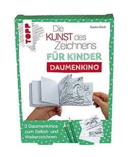 Die Kunst des Zeichnens für Kinder Daumenkino: 3 Daumenkinos zum Selbst- und Weiterzeichnen. Mit 2 weiteren Motiven zum Download