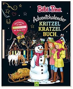 Bibi & Tina Adventskalender Kritzel-Kratzel-Buch: Kratzmotive mit tollen Farbeffekten