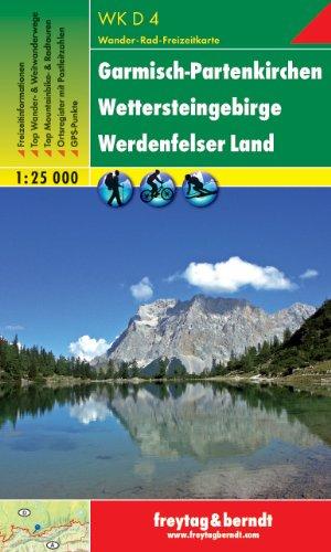 Freytag Berndt Wanderkarten, WKD 4 Garmisch-Partenkirchen - Wettersteingebirge - Werdenfelser Land - Maßstab 1:25.000