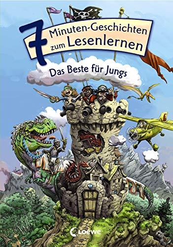 Leselöwen - Das Original - 7-Minuten-Geschichten zum Lesenlernen - Das Beste für Jungs: Erstlesebuch Kinder ab 6 Jahre