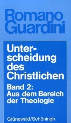 Werke: Unterscheidung des Christlichen, in 3 Bdn., Bd.2, Aus dem Bereich der Theologie