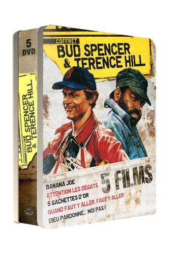 Coffret bud spencer et terence hill : dieu pardonne, moi pas ; 5 gachettes d'or ; banana joe ; attention les degats ; qu [FR Import]