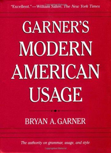 Garner's Modern American Usage