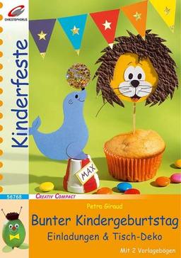 Bunter Kindergeburtstag: Einladungen & Tisch-Deko