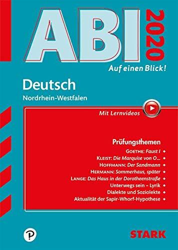 STARK Abi - auf einen Blick! Deutsch NRW 2020