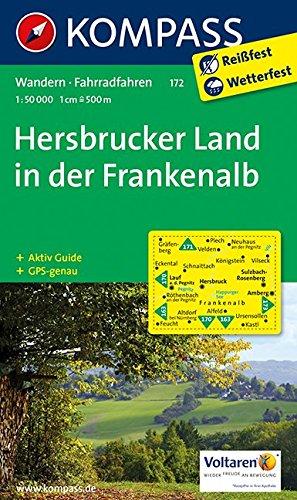 Hersbrucker Land in der Frankenalb: Wanderkarte mit Aktiv Guide und Radwegen. GPS-genau. 1:50000 (KOMPASS-Wanderkarten, Band 172)