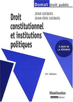 Droit constitutionnel et institutions politiques