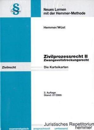 ZPO II (Karteikarten - Zivilrecht)