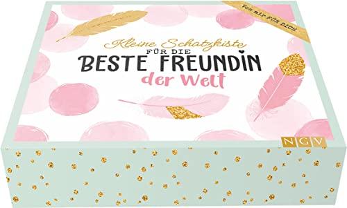 Kleine Schatzkiste für die beste Freundin der Welt. Verschenkbox für beste Freundinnen: Schmuckbox mit Freundschaftsbuch & 25 Bucket-List-Karten