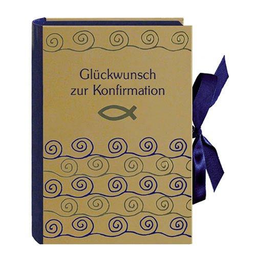 Glückwunsch zur Konfirmation. Buch-Schatzkästchen: Buchbox mit Geschenkbüchlein und Schlüsselanhänger (Fisch)