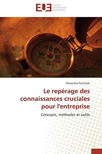 Le repérage des connaissances cruciales pour l'entreprise : Concepts, méthodes et outils