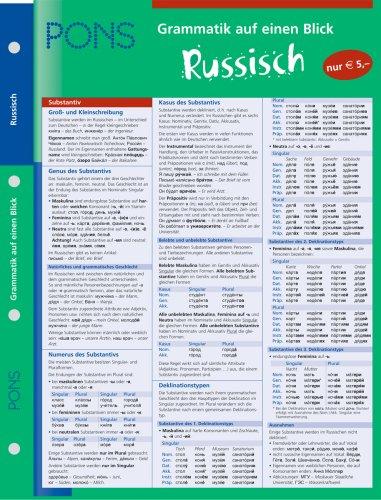 PONS Grammatik auf einen Blick. Russisch