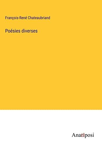 Poésies diverses