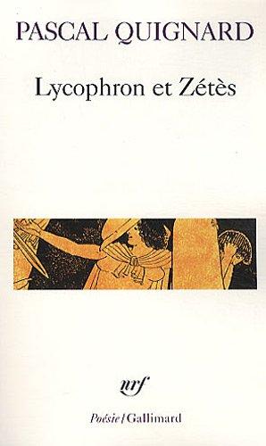 Alexandra. Zétès : Zacharie, Jean, Cassandre, L'analyse, Les DEB, Traité sur l'oralité silencieuse...