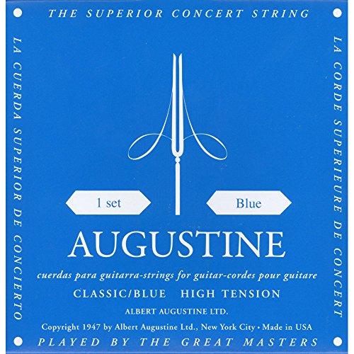 Augustine AUGBLUSET Standard Bleu Jeu de cordes guitare classique Tirant Fort