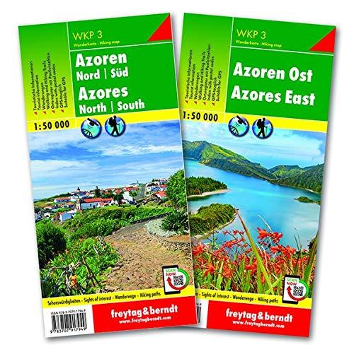 Azoren, Wanderkarten-Set 1:50.000, WKP 3 (freytag & berndt Wander-Rad-Freizeitkarten)