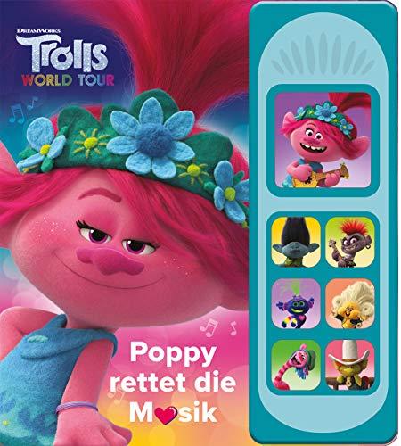 Trolls, World Tour: Poppy rettet die Musik - Dreamworks - Pappbilderbuch mit 7 lustigen Geräuschen für Kinder ab 3 Jahren