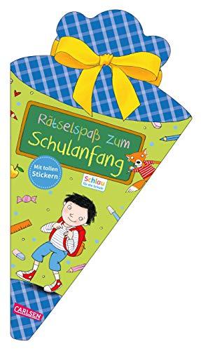 Schlau für die Schule: Rätselspaß zum Schulanfang mit Stickern (Schultüte für Jungen): Malen und Rätseln für den Schulstart