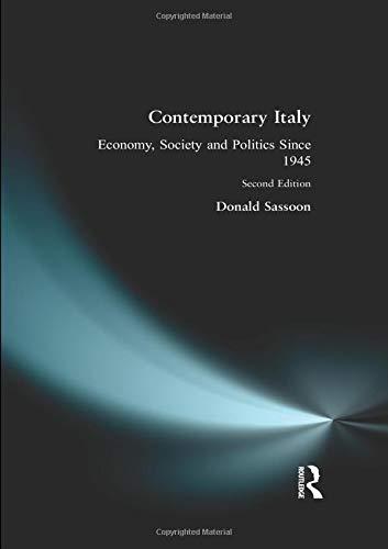 Contemporary Italy: Politics, Economy and Society Since 1945