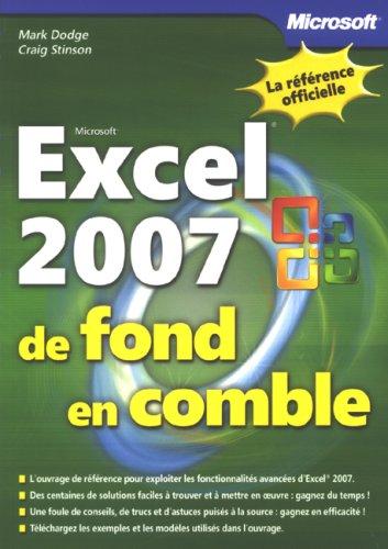 Excel 2007 : de fond en comble