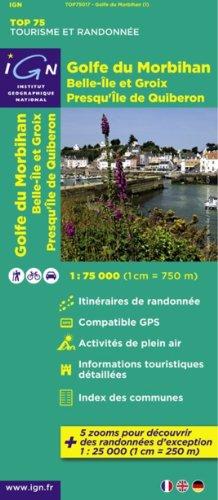 IGN Karte, Tourisme et Randonnée Golfe du Morbihan (Ign Map)