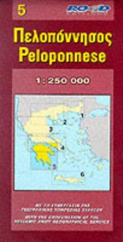 Map of Peloponnese (Maps of Greece)