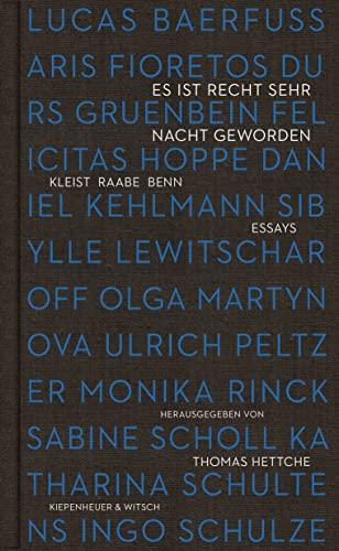 Es ist recht sehr Nacht geworden: Kleist, Raabe, Benn. Essays