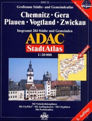 Chemnitz, Zwickau: Grossraum ADAC Stadtatlas 1:20000