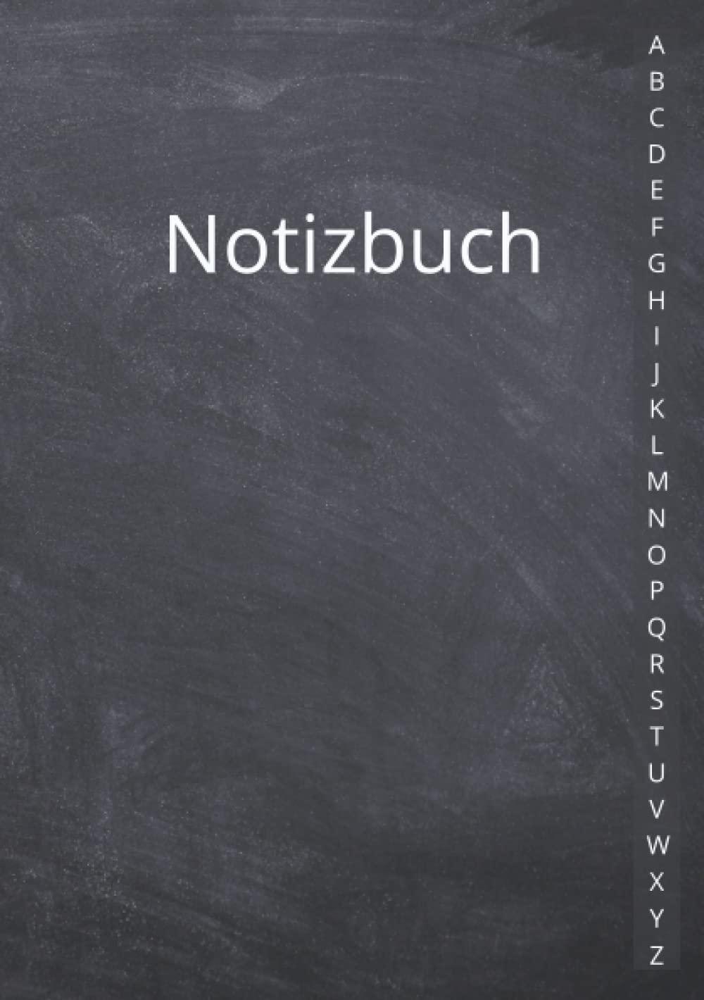 Alphabetisches Notizbuch: A5 liniert mit alphabetischen Registerkarten von A bis Z und Inhaltsverzeichnis