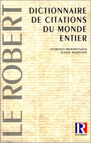 Dictionnaire de citations du monde entier