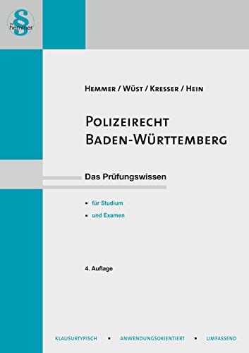 Polizei und Ordnungsrecht Baden Württemberg (Skripten - Öffentliches Recht)