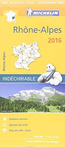 RHONE - ALPES 17523 CARTE MICHELIN KAART 2016