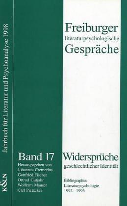 Freiburger literaturpsychologische Gespräche, Bd.17, Widersprüche geschlechtlicher Identität