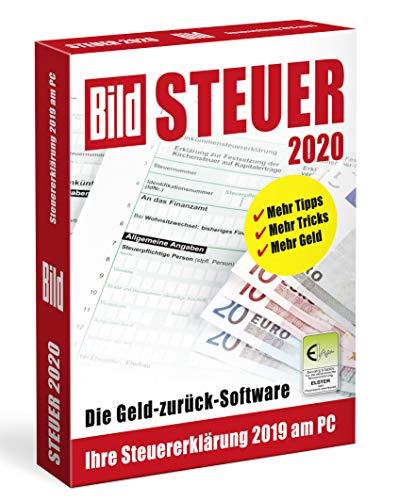 BILD Steuer 2020, Geld-zurück-Software für die Steuererklärung 2019, einfache Steuersoftware, CD für Windows 10 & 8