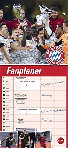 FC Bayern München Fanplaner. Wandkalender für Fans von Bayern München. Partnerplaner 2023 mit drei Spalten. Wandkalender 2023 zum Eintragen von Terminen. Mit allen Spielergeburtstagen.16x35cm