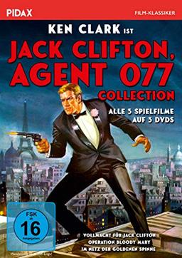 Jack Clifton, Agent 077 - Collection / Alle 3 Kultfilme mit Ken Clark (Pidax Film-Klassiker) [3 DVDs]