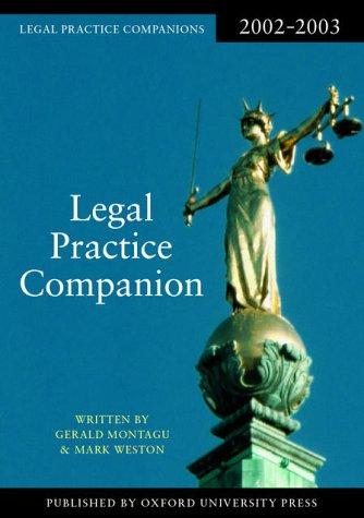 Legal Practice Companion 2002/2003 (Blackstone Legal Practice Companion)