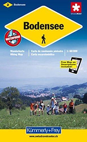 Bodensee / Thurgau Wanderkarte 1 : 60 000 (Kümmerly+Frey Wanderkarten)