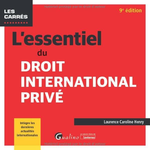 L'essentiel du droit international privé