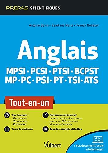 Anglais : MPSI, PCSI, PTSI, BCPST, MP, PC, PSI, PT, TSI, ATS : tout-en-un