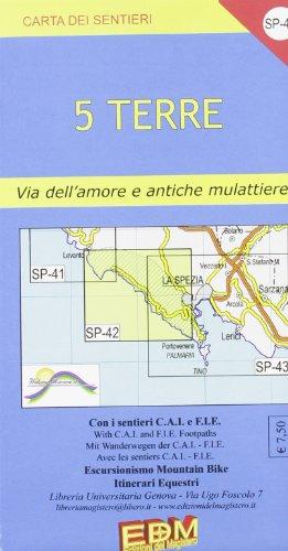 5 Terre  / Cinqueterre 1 : 25.000. Blatt SP-42: Topographische Wanderkarte