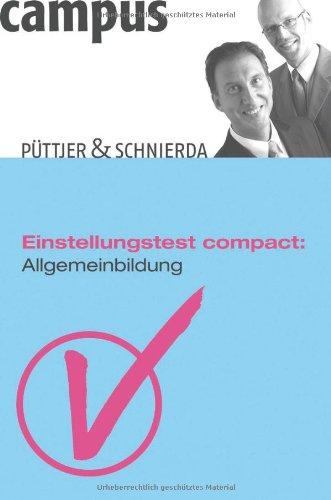 Einstellungstest compact: Allgemeinbildung