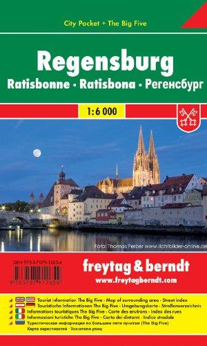 Freytag Berndt Stadtpläne, Regensburg, City Pocket + The Big Five, wasserfest - Maßstab 1:6 000