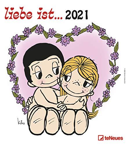 liebe ist…  2021 - Wand-Kalender - 30x34 - Illustrationen - Paar