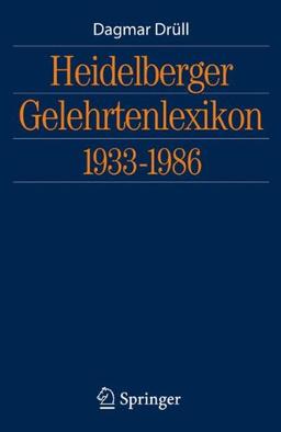 Heidelberger Gelehrtenlexikon 1933-1986