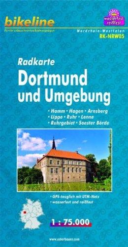 Radkarte Dortmund u. Umgebung 1:75.000, wasserfest und reißfest, GPS-tauglich mit UTM-Netz