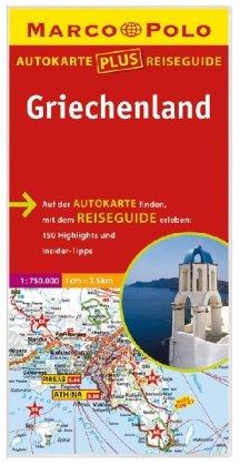 Marco Polo Autokarte plus Reiseguide Griechenland 1:750 000