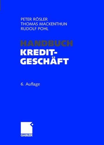 Handbuch Kreditgeschäft