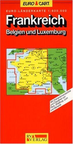 RV Euro-Länderkarte 1:800 000 Frankreich - Belgien und Luxemburg