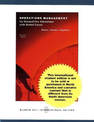 Operations Management for Competitive Advantage (The Mcgraw-Hill/Irwin Series Operations and Decision Sciences)